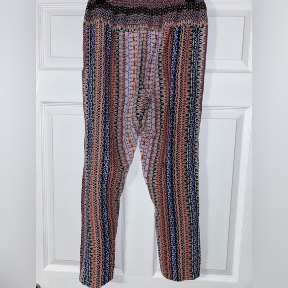 Xirena Flowy High Waisted Pants Multicolor Pattern - Picture 2 of 3